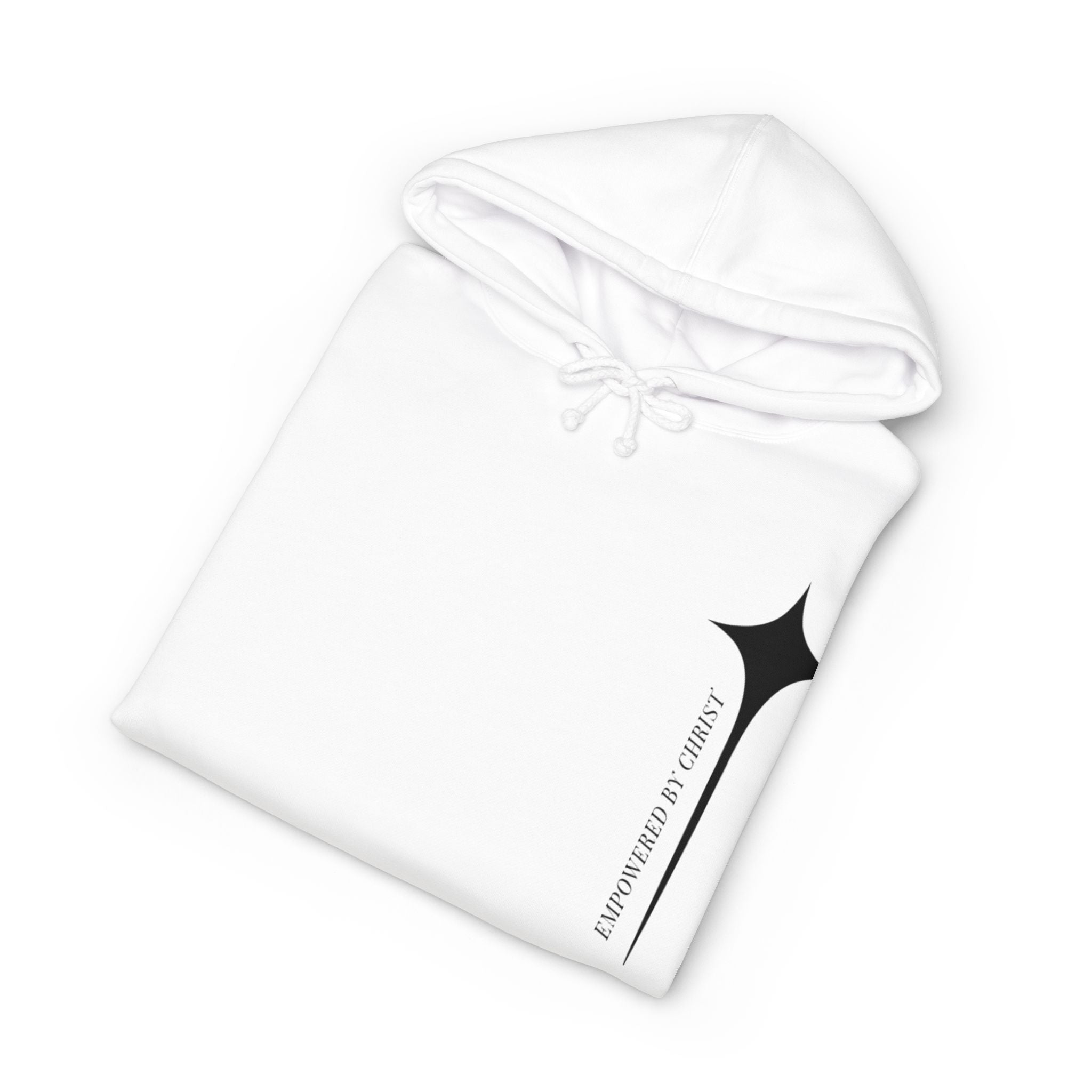 Minimal Star Logo Hoodie — Subtle Sleeve Script Pullover