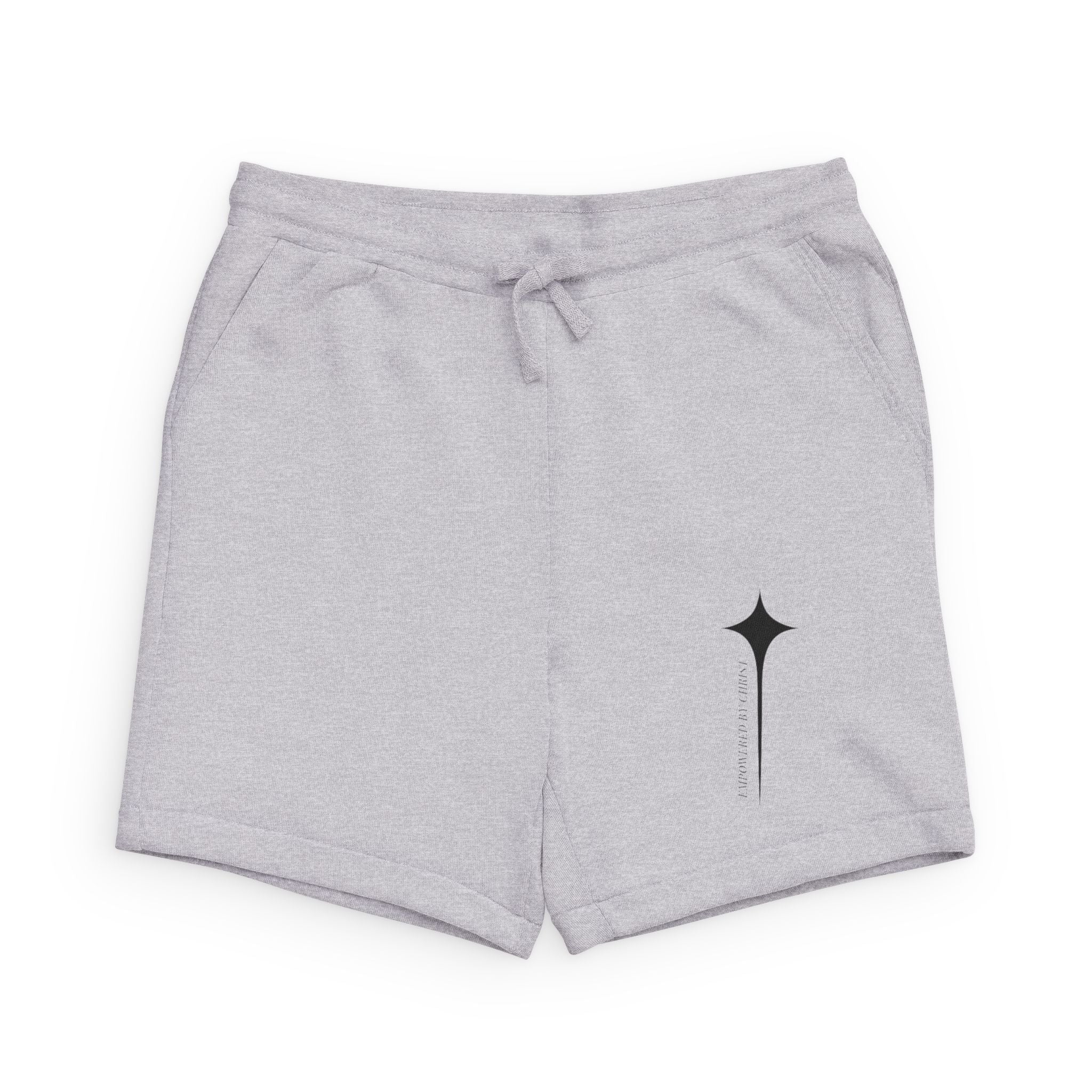 Minimal Star Icon Sweatshorts — Lightweight Sponge Fleece Casual Shorts