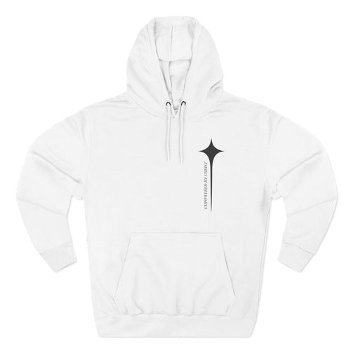 Christian Fleece Hoodie — "Who Loves Jesus Just A Girl" Minimal Faith Hoodie